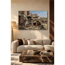 Fida Gustav Bauernfeind Kalabalık Doğu Çarşısı Canvas Tablo