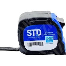Str Store Std Pro Şerit Metre, 10M Uzunluk, 25MM Genişlik, Pratik ve Dayanıklı Tasarım, Inşaat ve Tadilat Için