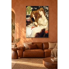 Fida Rossetti Saçlarını Tarayan Lady Lilith Canvas Tablo