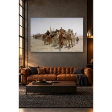 Fida Léon Belly Çölde Mekke Yolundaki Hacı Kervanı Canvas Tablo
