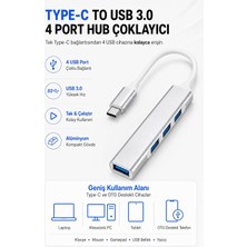 Str Store Type-C To USB Hub 4 Port Çoklayıcı Macbook ile Uyumlu Çoğaltıcı Type C To USB Converter Hub