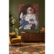 Fida Asalı ve Taçlı Kral Cavalier Spaniel Canvas Tablo