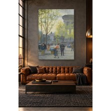 Fida Victor Gilbert Madeleine Önünde Paris Sokağı Canvas Tablo