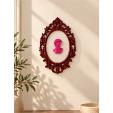 Megys Studio Heykelli Boşluk Detay Barok Oval Bordo Parlak Pinterest Çerçeve