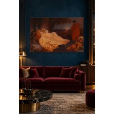 Fida Leighton Ağaç Altında Uyuyan Iphigenia Canvas Tablo