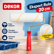 Dekor Iç Cephe Iz Bırakmayan Saten Rulo Sarı Saplı  20 cm