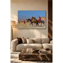 Fida Gerome Çölde Mızraklı Atlılar Canvas Tablo