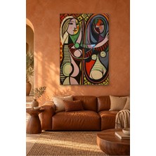 Fida Picasso Aynadaki Kız Kübist Canvas Tablo
