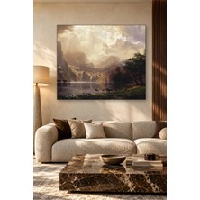 Fida Albert Bierstadt Sierra Nevada Dağları ve Geyikler Canvas Tablo