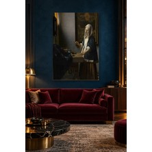 Fida Vermeer Pencere Işığında Terazi Tutan Kadın Canvas Tablo