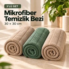 WAFLO 3’lü Mikrofiber Temizlik Bezi 30x30 cm 240 GSM – Mutfak, Cam, Banyo, Mobilya, Oto ve Araç Temizliği İçin Çok Amaçlı, Yıkanabilir, İz Bırakmaz