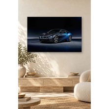 Fida Lacivert Stüdyo Işığında Bmw I8 Canvas Tablo
