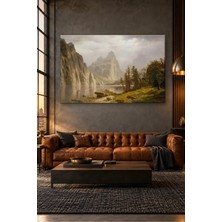 Fida Albert Bierstadt Yosemite Merced Nehri Canvas Tablo