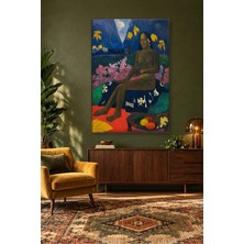 Fida Gauguin Te Arii Vahine Mavi Örtüde Oturan Kadın Canvas Tablo