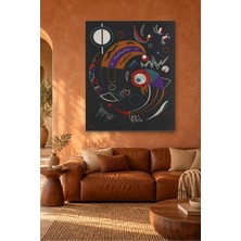 Fida Kandinsky Kuyruklu Yıldızlar Siyah Fonda Canvas Tablo