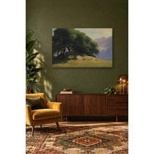 Fida Alexandre Calame Tepedeki Ceviz Ağaçları Canvas Tablo