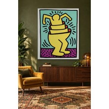 Fida Keith Haring Fincandan Çıkan Adam Canvas Tablo