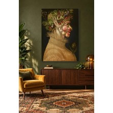 Fida Arcimboldo Meyve ve Sebzelerden Yaz Portresi Canvas Tablo