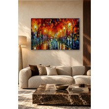 Fida Leonid Afremov Yağmurlu Gece Bulvarı Canvas Tablo