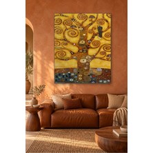Fida Gustav Klimt Altın Sarmallı Hayat Ağacı Canvas Tablo