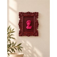 Megys Studio Heykelli Barok Dikdörtgen Bordo Parlak Pinterest Çerçeve