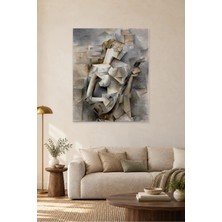 Fida Picasso Kübist Mandolinli Genç Kız Canvas Tablo