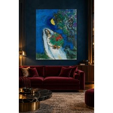 Fida Chagall Hilal Altında Gelin Canvas Tablo