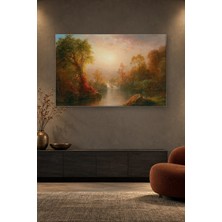 Fida Frederic Church Sisli Sonbahar Nehri Canvas Tablo