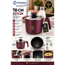 16 cm Kapaklı Ezme Model Sütlük – Süt Isıtma ve Sos Tenceresi