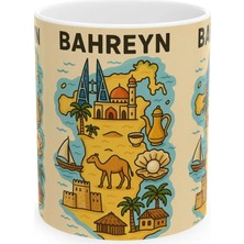 Bahreyn Kupa Bardak + Bahreynr Magneti Hediye