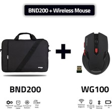 Universal BND200-WG100 Mouse, 15,6 Inch Eko Serisi Omuz Çantası ve Oyuncu Gaming Mouse - Siyah