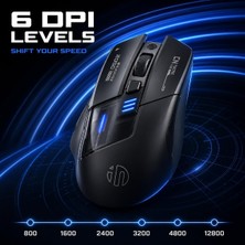 Universal A9 Explorer Bluetooth Fare, Çift Modlu Bluetooth 5.0/2.4g Kablosuz Fare Şarj Edilebilir, 2400 Dpı, Rgb Solunum Işığı, Görünür Pil Göstergesi, Kablosuz Fare Dizüstü Bilgisayar/pc/bilgisayar Için