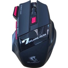 Universal Kablosuz, Şarj Edilebilir 7 Tuşlu Oyuncu Bilgisayar Faresi (Q1) - Kablosuz Mouse, Q1 Gaming Mouse