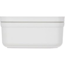 Çelik Ticaret Fresh & Save Vakumlu Yemek Taşıma Kabı, S, Plastik, Beyaz-Gri 3lü Paket