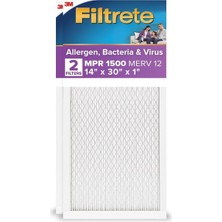 Çelik Ticaret Prime 14X30X1, Ac Fırın Hava Filtresi, Mpr 1500, Healthy Ultra Alerjen, 2'li Paket (Tam Ölçüler 13,81 x 29,81 x 0,78)