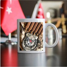 Bayrak Türk Polis Asker Jöh Pöh Bekçi Güvenlik Görevlisi Kupa Bardak