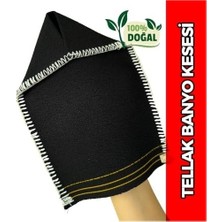 Çelik Ticaret Otantik Kese Tellak Banyo Hamam Kesesi –%100 Doğal | Derin Cilt Temizliği | Sert ve Dayanıklı Kese (Siyah)