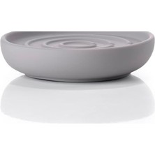 Çelik Ticaret One Seifenschale/seifenhalter/seifenablage, Porzellan Mit Soft -Beschichtung, Graulich (Gull Grey)