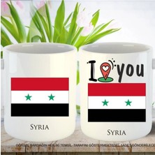 Syrıa Ülkesi Ülke Bayarakları Kupa Bardak