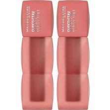 Çelik Ticaret New York Super Tint Uzun Süre Kalıcı Likit Mat Tint 15 Skinny Dip (2 Paketi)