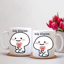 Özür Dilerim Baskılı Kupa Bardak