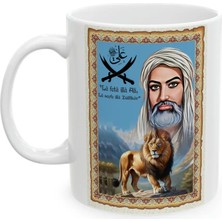 Hz. Ali Tasvirli Kupa Bardak