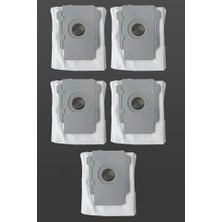 Çelik Ticaret Roomba I7+ I5 E Modelleri ile Uyumlu Süpürge Toz Torbası 5 Adet, Bez
