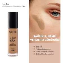 Çelik Ticaret Cosmetics New Era Skin Protecting 190 Nemlendirici Etkili Spf 50 Hyaluronik Asitli Fondöten