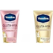 Çelik Ticaret Gluta Hya Serum Etkili Losyon Canlandırıcı Parlaklık 200 ml ve Gluta Hya Serum Etkili Uv Losyon Leke Karşıtı ve Aydınlarıcı 200 ml