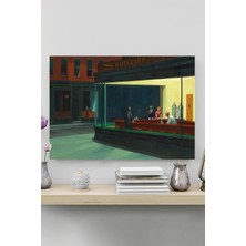 Çelik Ticaret (PSTER20123) Nighthawks - Gece Kuşları - Edward Hopper Sanatsal Poster 80 x 115
