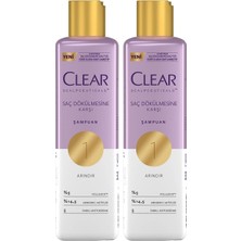 Çelik Ticaret Clear Scalpceuticals Saç Bakım Şampuanı Saç Dökülmesine Karşı 300 ml (2 Paketi)