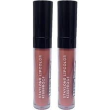 Çelik Ticaret Staylong Lipcolor-Kissproof – Uzun Süre Kalıcı Lipgloss-Yanık Gül 5 ml 333 2li Paket