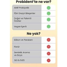 Çelik Ticaret Probident Aktif Probiyotik Doğal Florürsüz Diş Macunu Üzüm Çekirdeği Özüt Ilaveli Ağız Kokusu