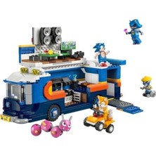 Çelik Ticaret Sonic Takımı Komuta Kamyonu 77006 – 8 Yaş ve Üzeri Erkek ve Kız Çocuklar Için Yaratıcı Hikaye ve Rol Oyunu Sunan Sonic Video Oyuncak Yapım Seti, Kolek